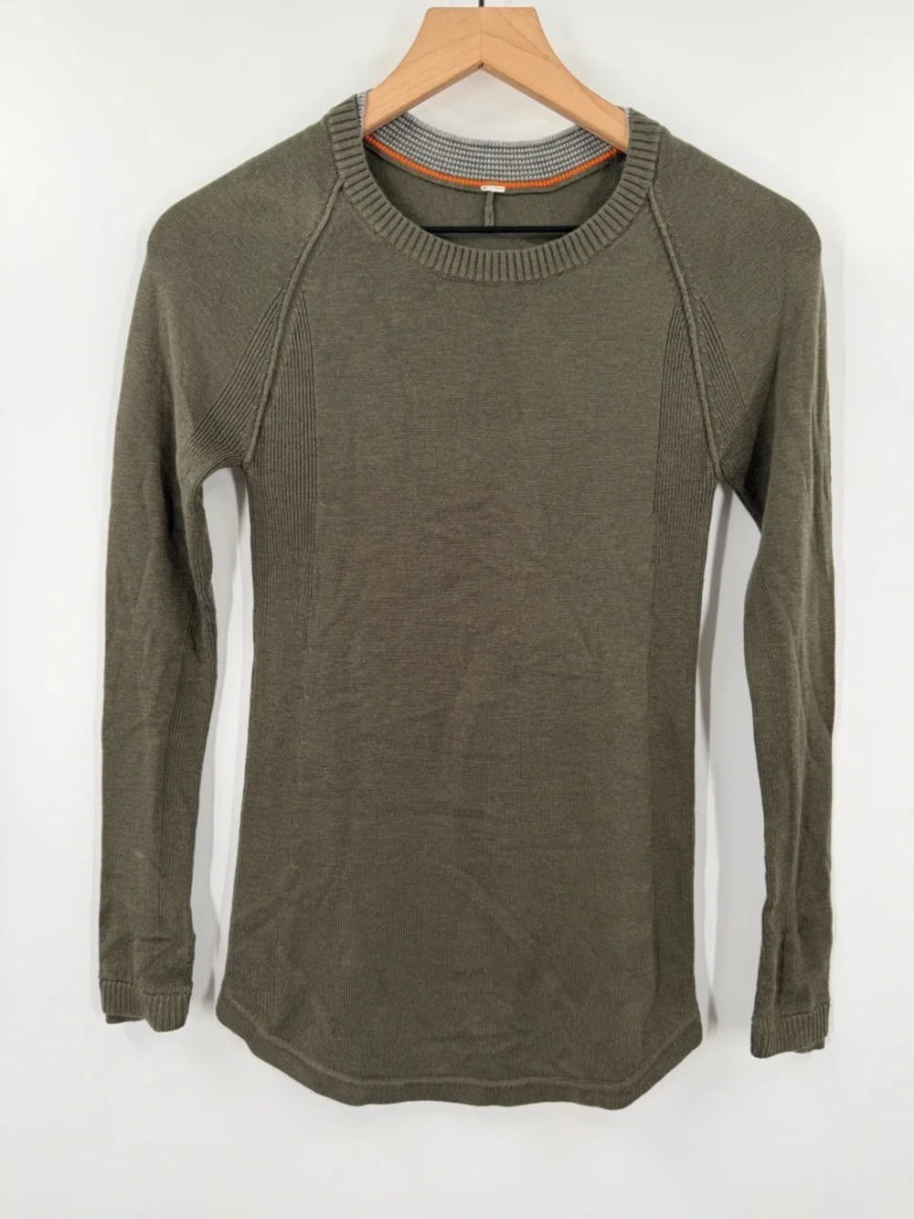 Lululemon Sunshine Coast Green Cashmere Blend Sweater Be Bold